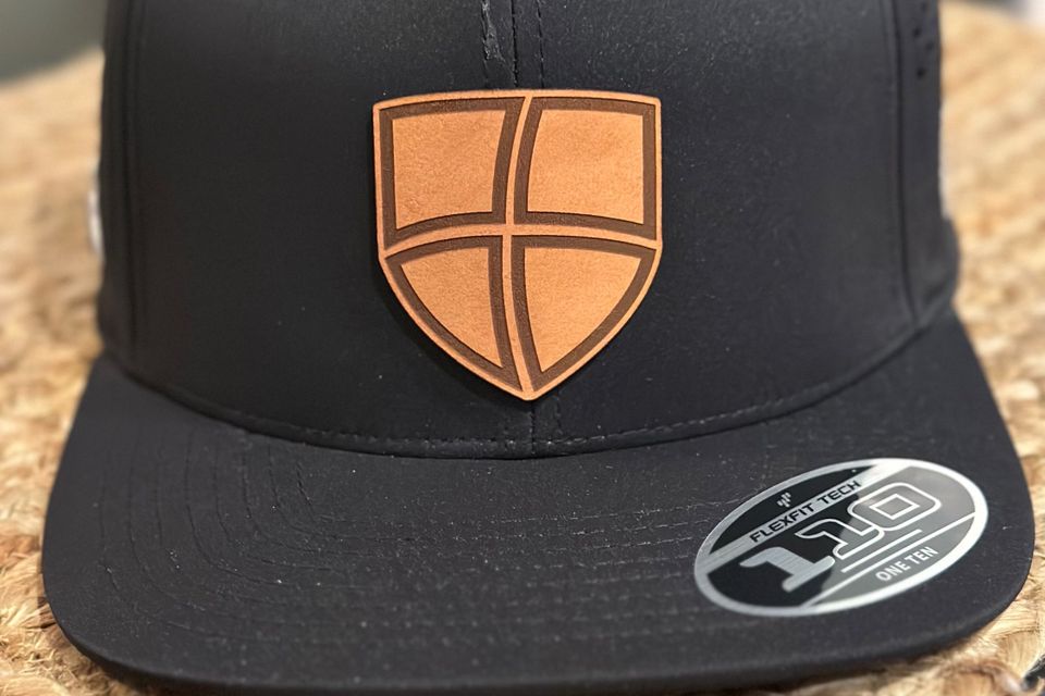 Black with brown shield