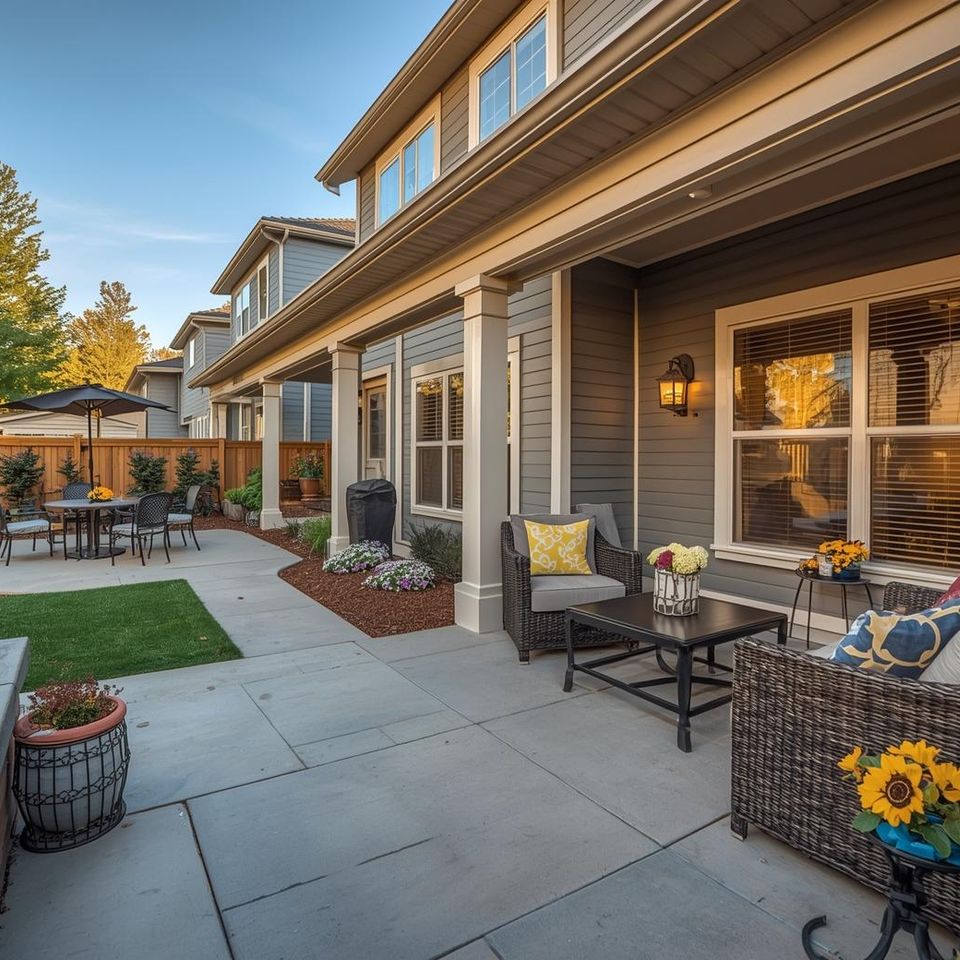 Masonry patio