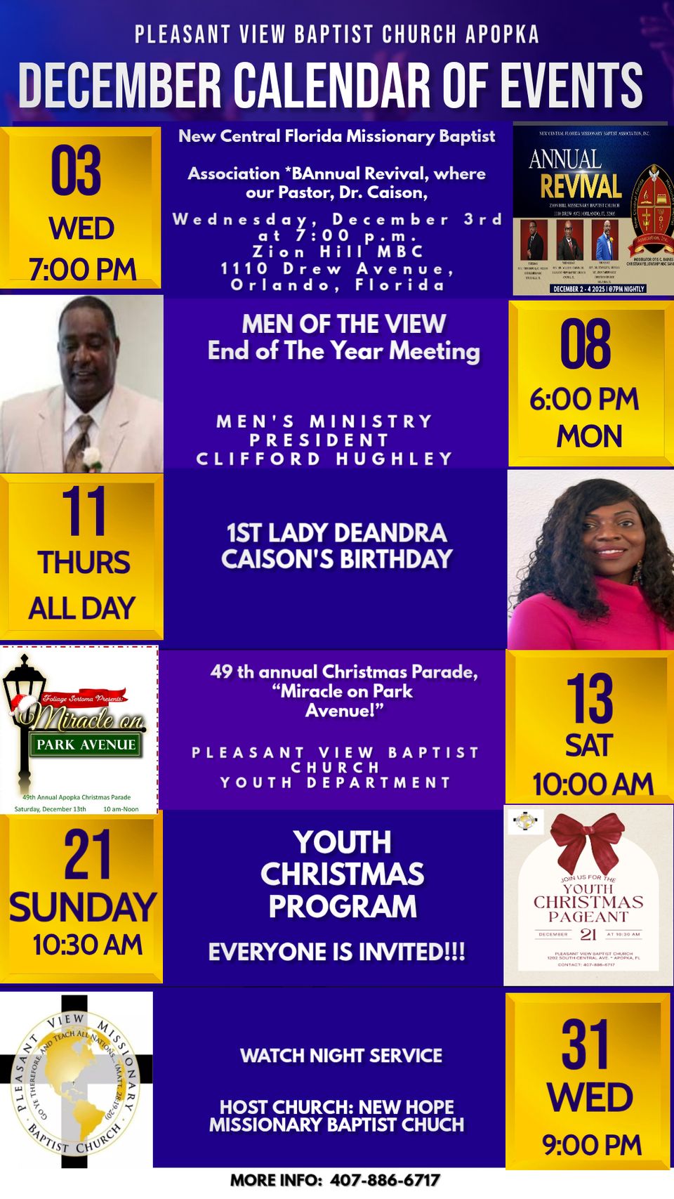 December calendar of events 