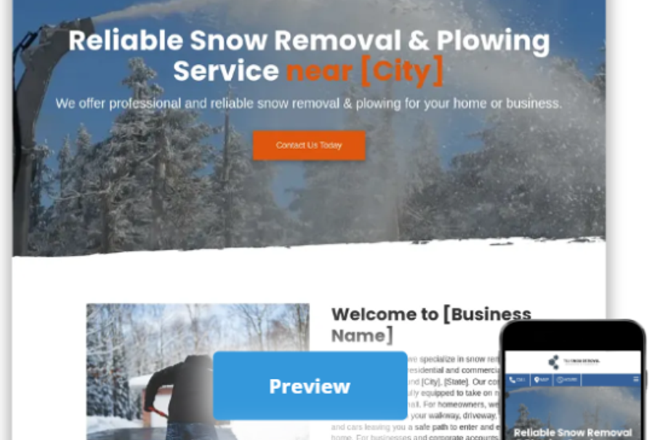 Snow removal service