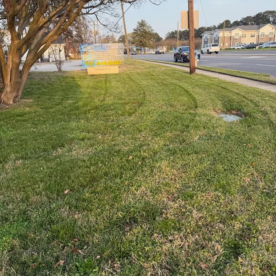 Fresh cut grass, done by Get A Mow On Lawn Care LLC of Chesapeake VA