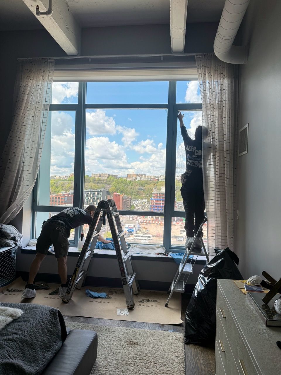 Solar protective film fiftyfivepercent expert installer residential highrise interior northernnewjersey  (1)