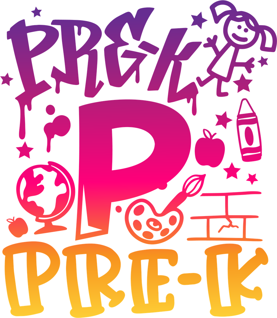 School   prek girl color