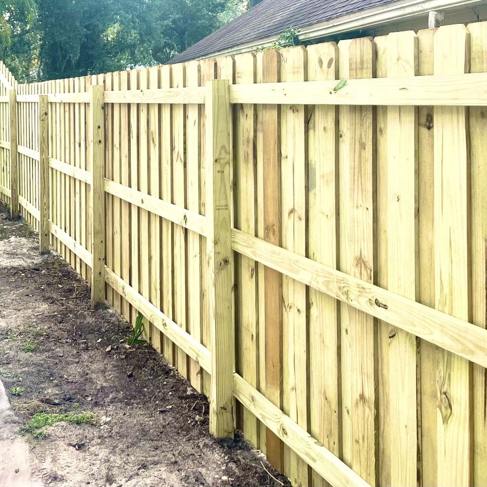 Space coast fence nice wood