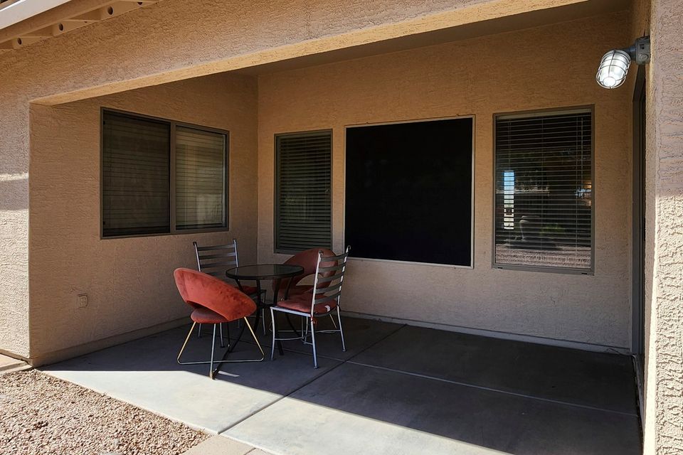 Backyard patio