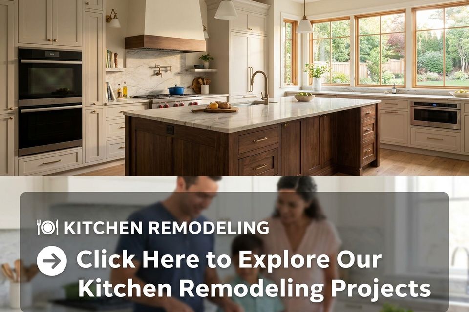 Kitchen remodeling contractor in Orange County featuring custom cabinets, quartz countertops, kitchen islands, and modern home renovations by Rogelio's Construction.