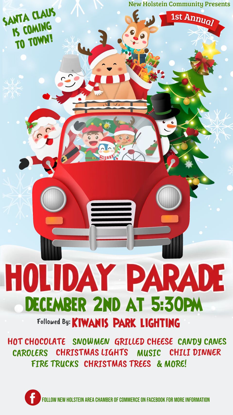 Nh holiday parade poster