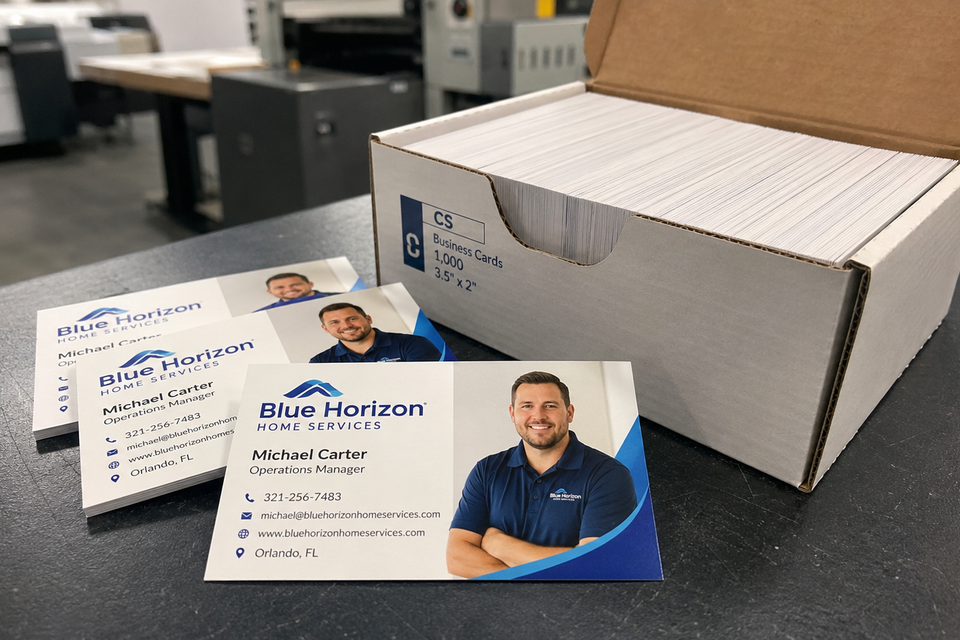 The top printing business cards