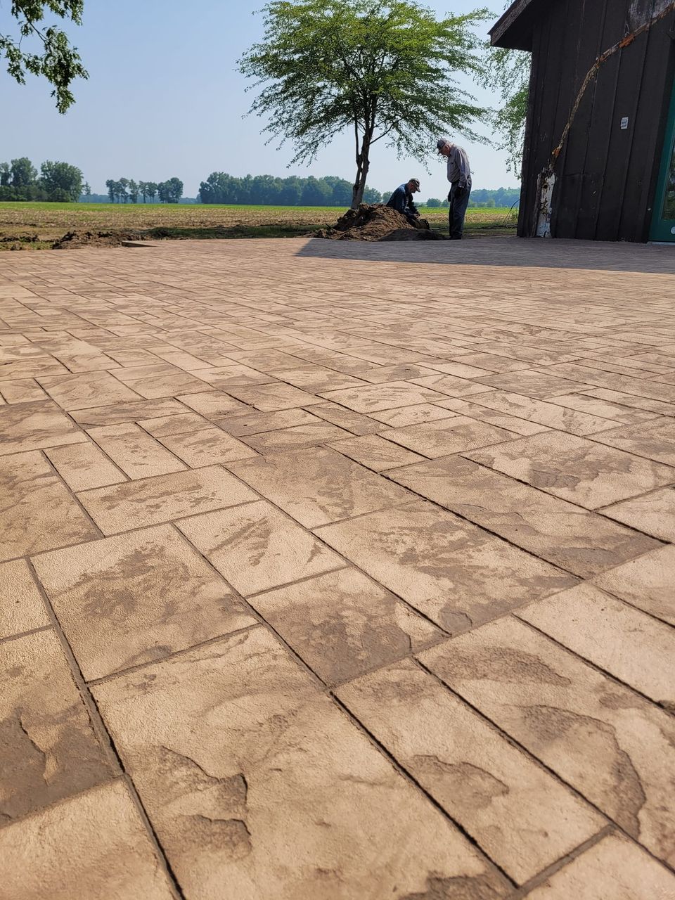 Stamped patio