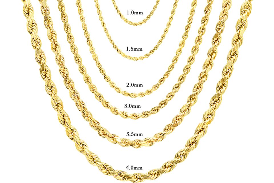 Gold rope chain