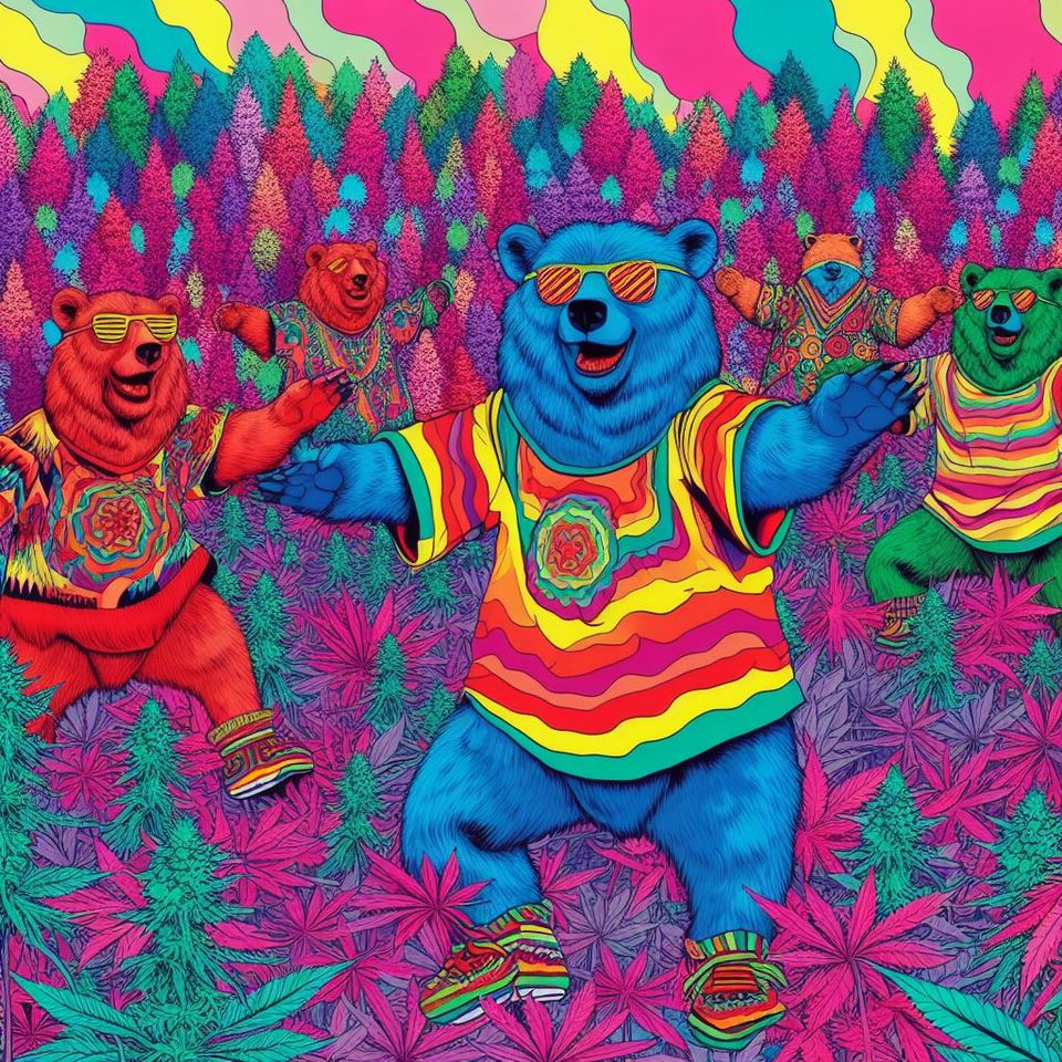 Grateful bud dancing bears