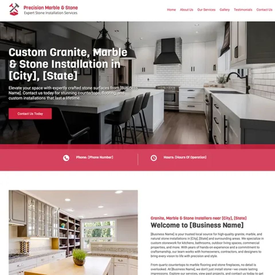 Awf granite installer website design theme original