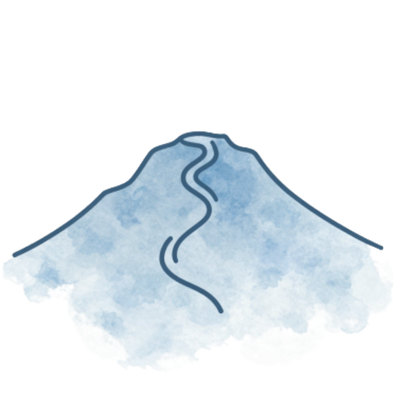 Path mountain icon