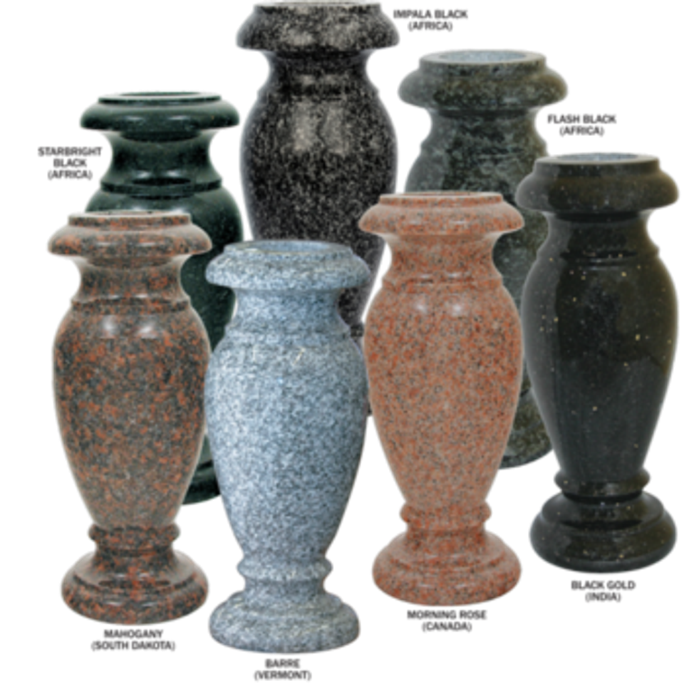 Turned granite