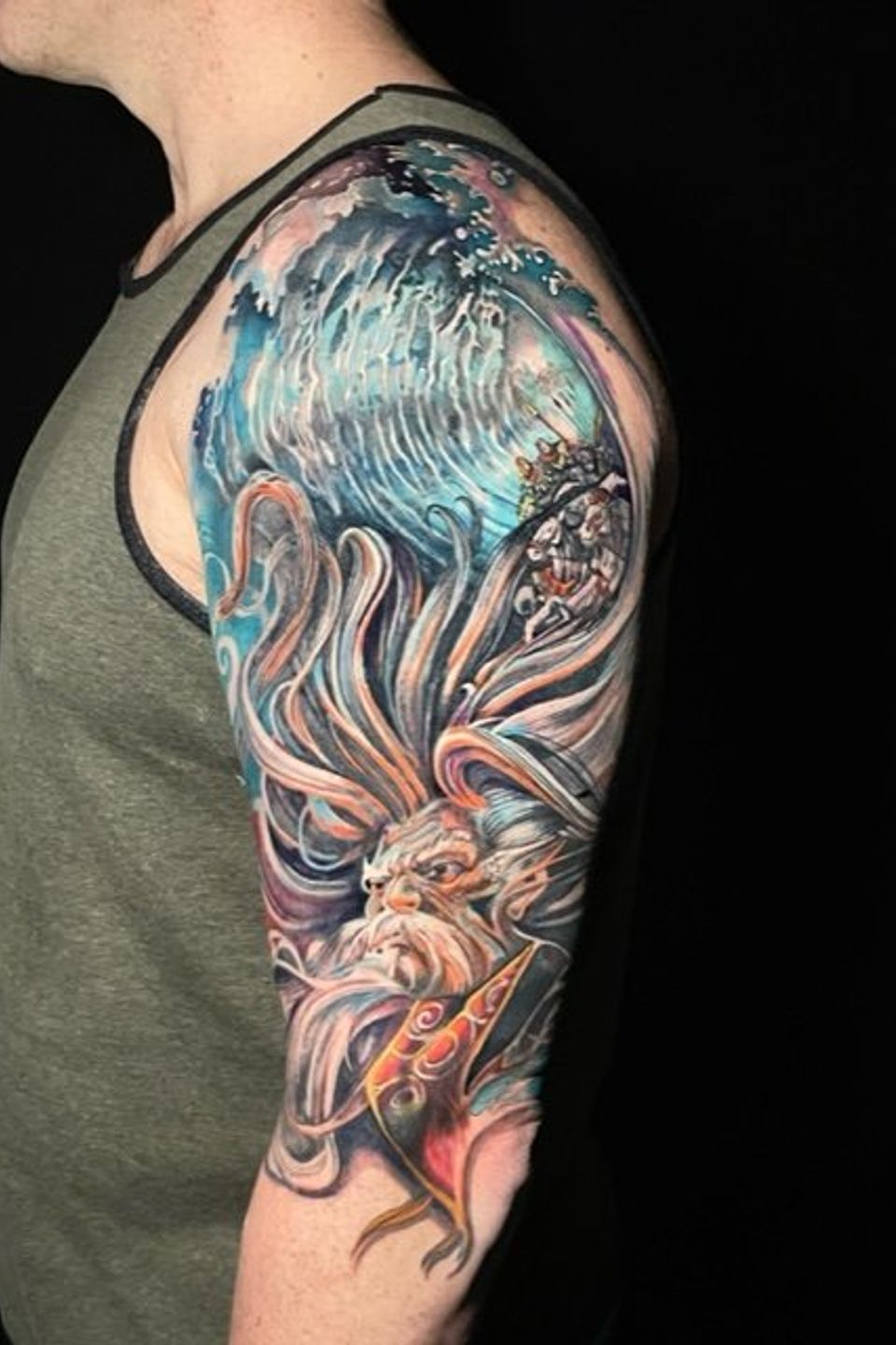 Charlie posideon half sleeve