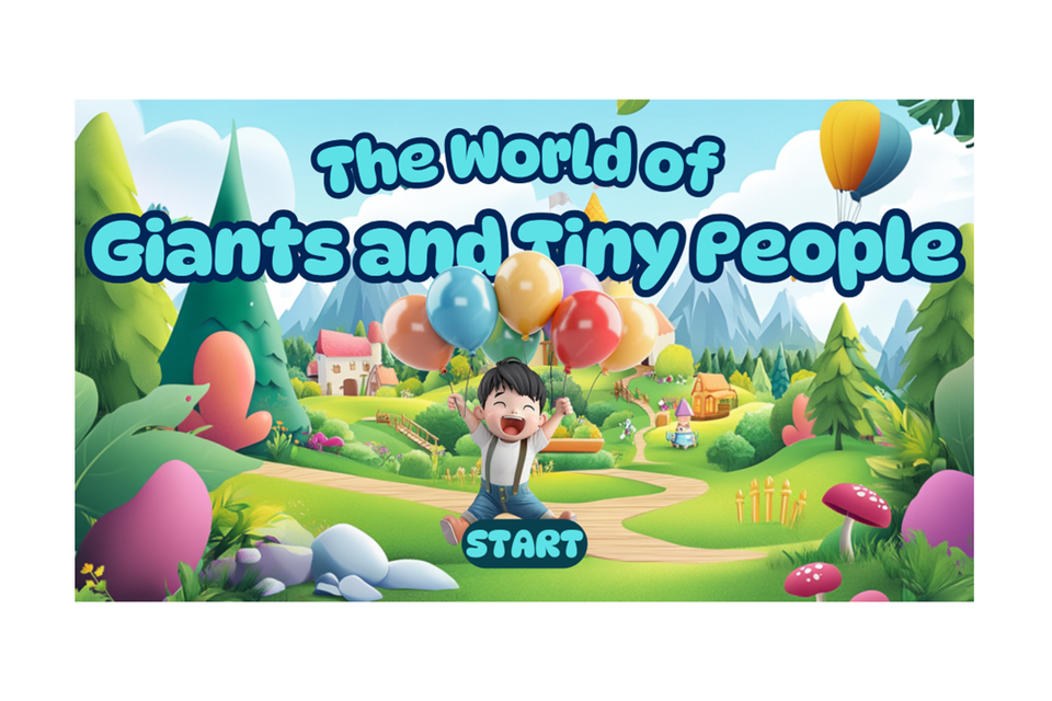 The world of giants   tiny people   kids interactive quiz game
