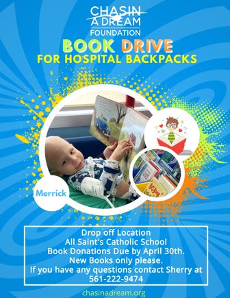 Cad   all saint's catholic school book drive parent handout 3 1 22