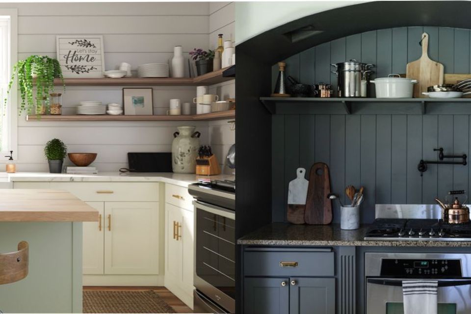 Farmhouse kitchen white shiplap black shiplap acc2 dp18 208083
