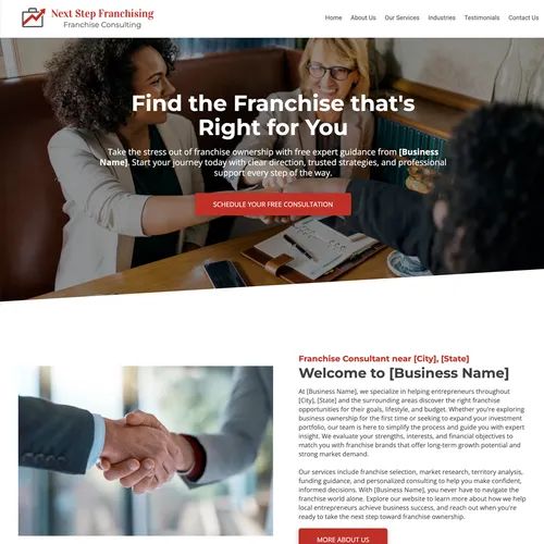 Franchise consultant website theme original