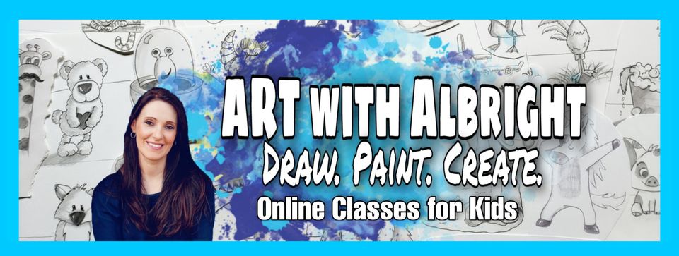 artist emily albright art with albright draw paint create online classes for kids