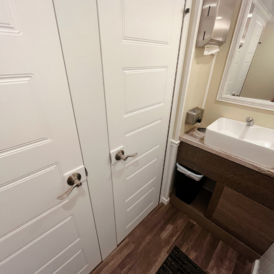 Restroom Trailer Interior