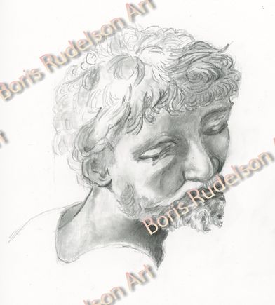 St. Antonne. Rafael. Pencil. 