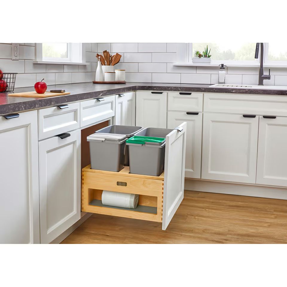 Bottom mount garbage drawer 2
