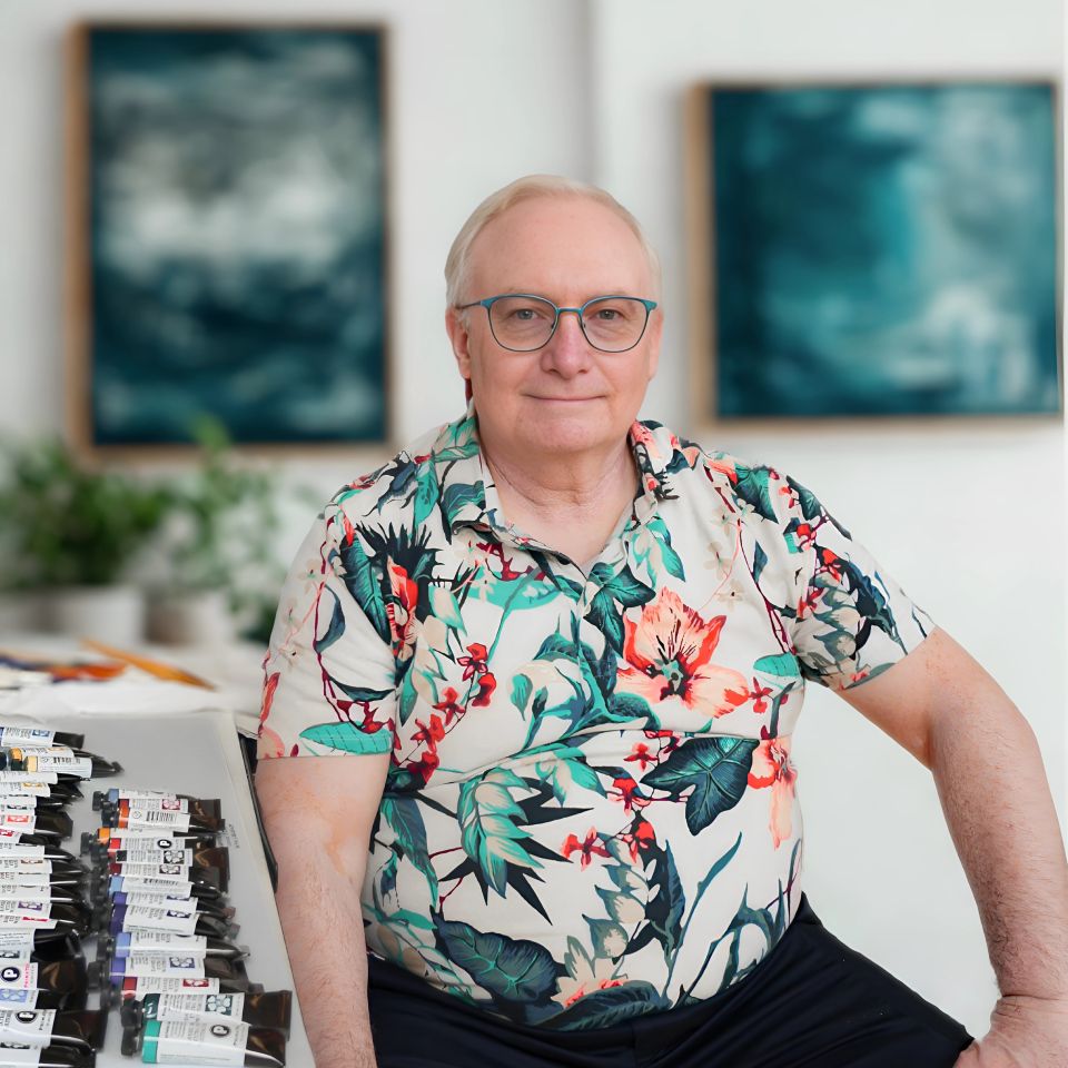 Portrait of Eric Volkin in Studio 16