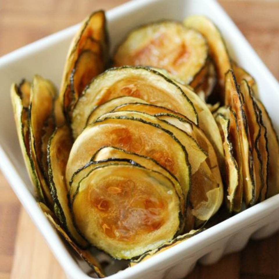 Baked zukini chips