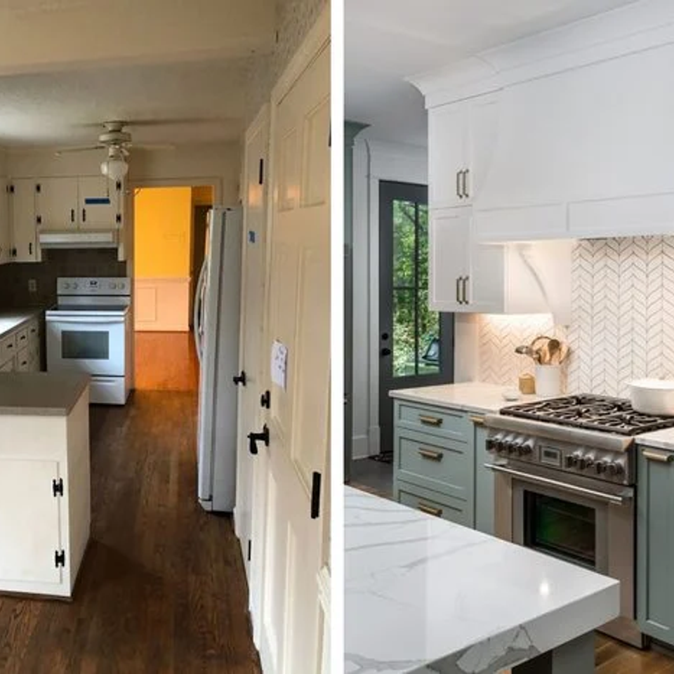 Monroe kitchen before and after 2
