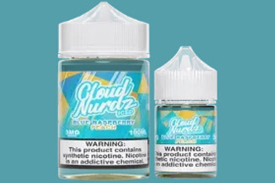 Cloud Nurdz Blue Raspberry Peach Iced