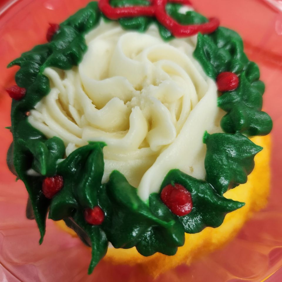 Christmas wreath babycake