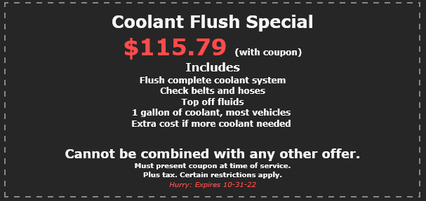 Coolent flush special
