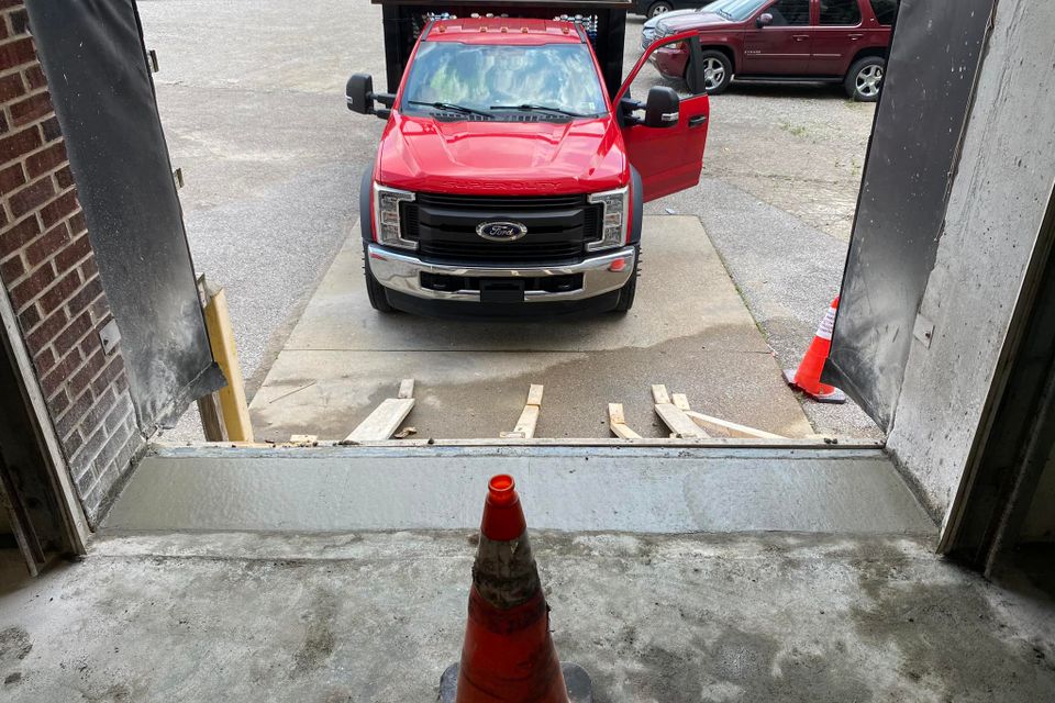 Loading dock concrete repair by Bolton Concrete