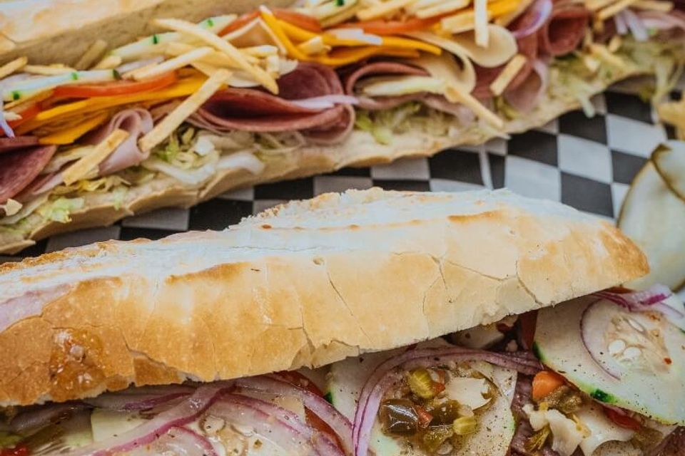 Delicious sub sandwiches