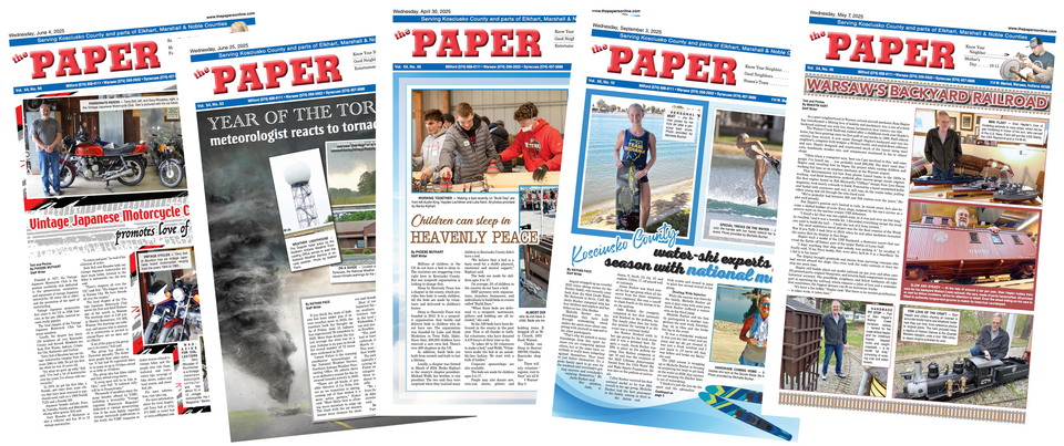 The paper advertising graphic