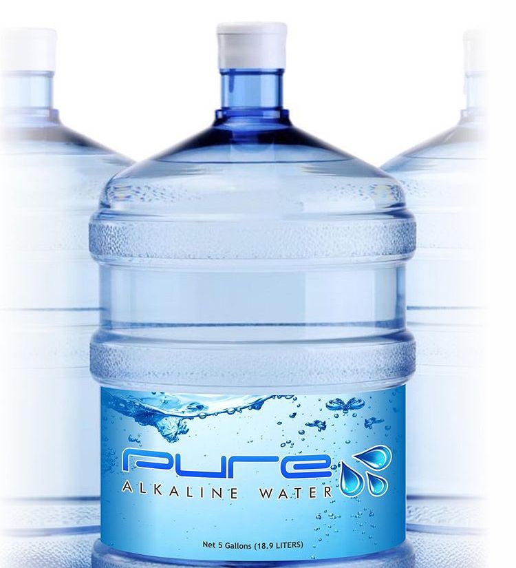 Pure alkaline water gallons