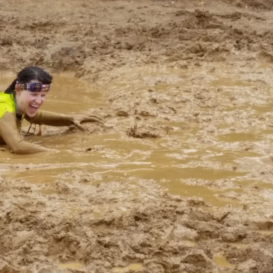 Sheila crawling in mud wd