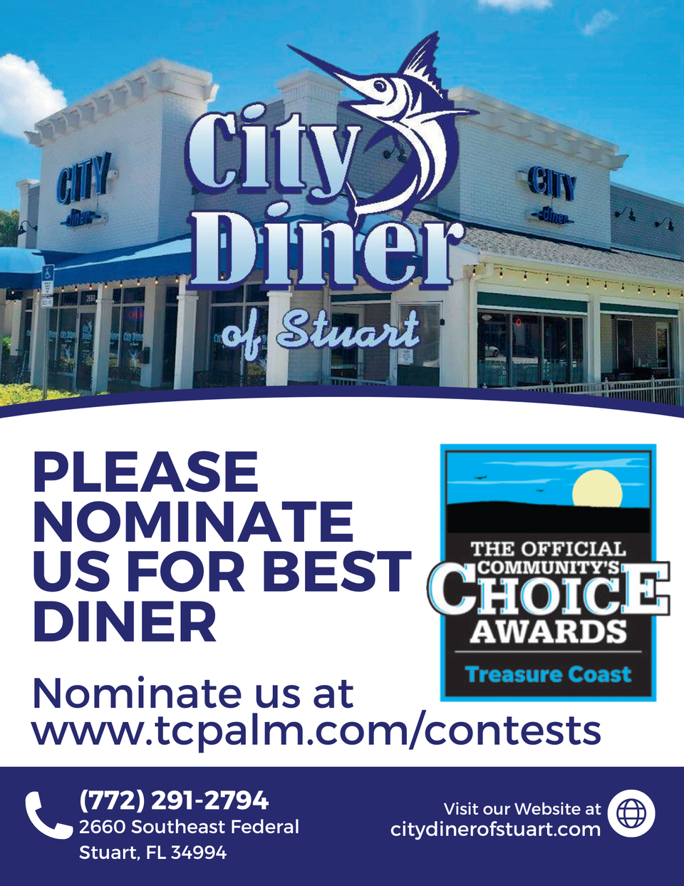 City diner   best of the treasure coast nominate us
