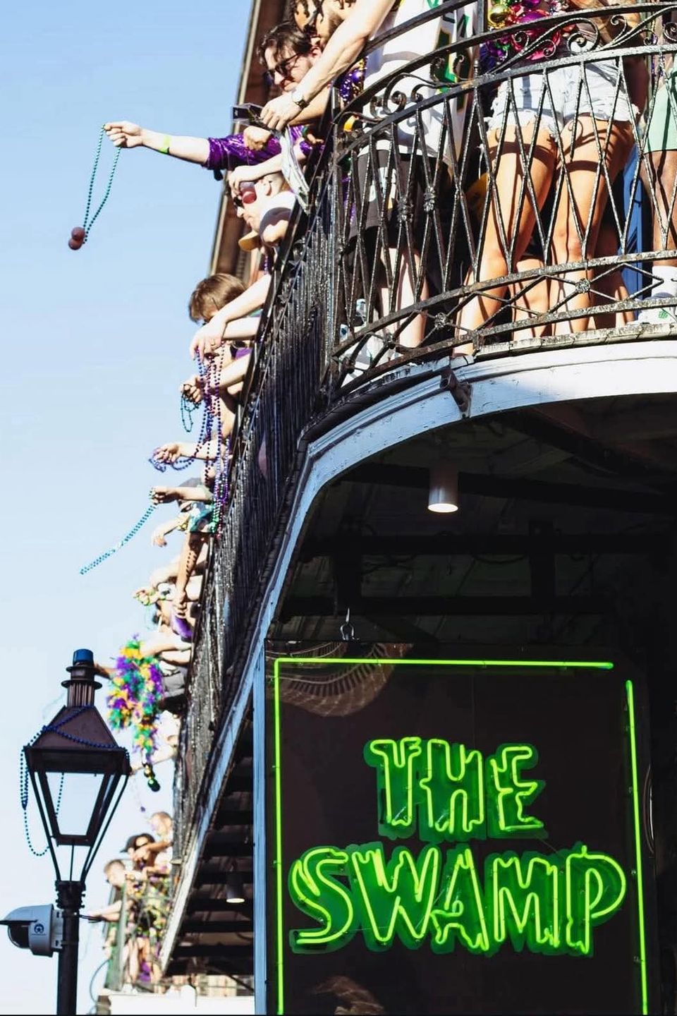 Balcony party in the heart of the French Quarter