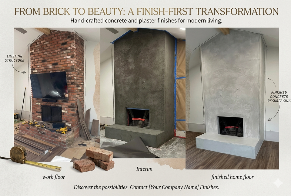 Modern fireplace resurfacing brick to concrete oc homefixes.jpg