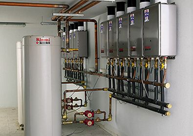 Services water system installation