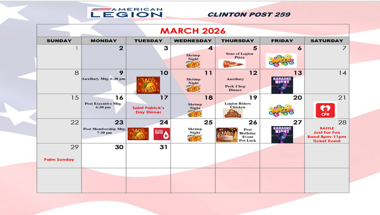 March 2026 calendar