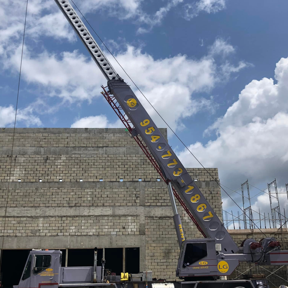 Homestead jobsite crane rental
