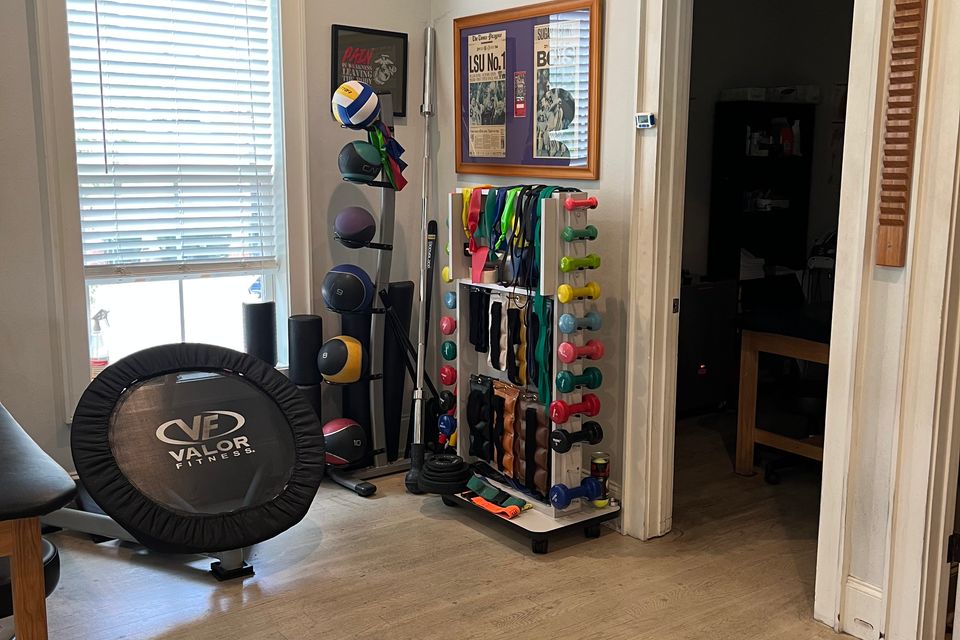 Exercise and rehabilitation equipment at Mid City Physical Therapy in Nee Orleans. 