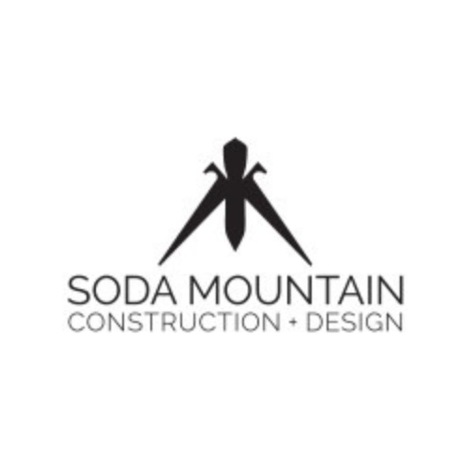 Soda mountain construction logo
