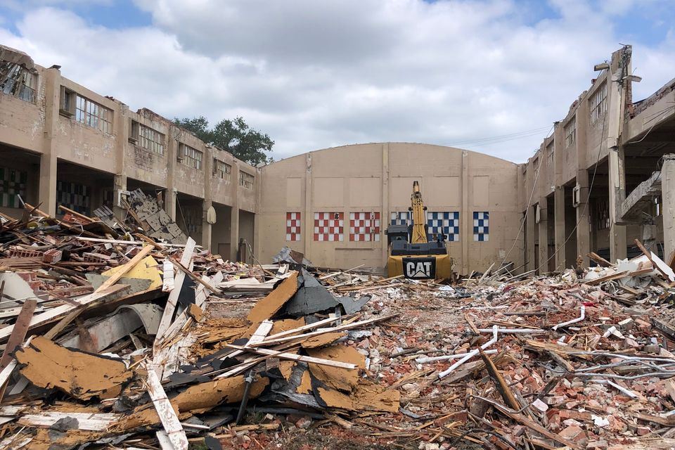 Gymnasium demolition ecisd5