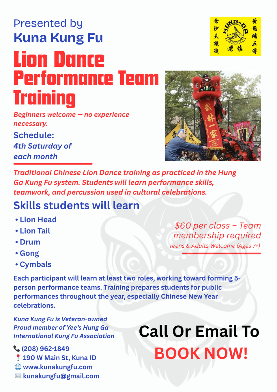 Flyer   lion dance   copy