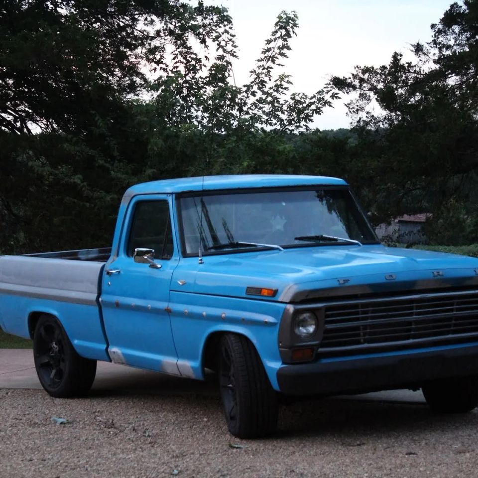 Old blue truck