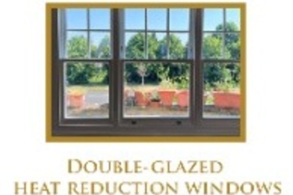 34. double glazed heat reduction windows